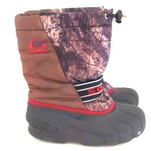 SOREL | Youth Boys Cub Winter Snow Boots Grey Black Size 2